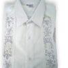 Guayabera Blanca de Lino Manga Larga Bordada a Mano: Arte y Tradición - Imagen 7