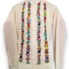 Guayabera Beige de Lino Manga Larga Bordada a mano: Maestría Artesanal - Imagen 5