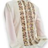 Guayabera Beige de Lino Manga Larga Bordada a Mano: Bordados que Inspiran - Imagen 4