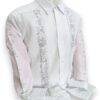 Guayabera Blanca de Lino Manga Larga Bordada a Mano: Arte y Tradición - Imagen 4