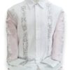 Guayabera Blanca de Lino Manga Larga Bordada a Mano: Arte y Tradición - Imagen 3