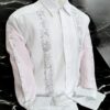 Guayabera Blanca de Lino Manga Larga Bordada a Mano: Arte y Tradición
