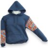 Sudadera con Gorro Azul Marino Cerrada para Niño Bordada a Mano: Confort y Distinción Únicos - Imagen 2