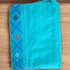 Guayabera Turquesa de Lino Manga Corta con Tejido de Telar y Grecas: Sutil Encanto - Imagen 11