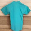 Guayabera Turquesa de Lino Manga Corta con Tejido de Telar y Grecas: Sutil Encanto - Imagen 10
