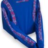 Cautivadora Elegancia: Playera Azul Rey de Manga Larga para Dama Bordada a Mano - Imagen 6