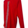 Estilo Radiante: Playera Roja de Manga Larga Roja Bordada a Mano - Imagen 2