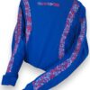 Cautivadora Elegancia: Playera Azul Rey de Manga Larga para Dama Bordada a Mano - Imagen 5