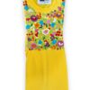 Dulce Alegría: Blusa Amarilla con Olán para Niña Bordada a Mano - Imagen 2