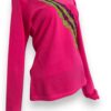 Delicadeza en Rosa: Playera Rosa de Manga Larga para Dama Bordada a Mano - Imagen 3