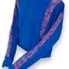 Cautivadora Elegancia: Playera Azul Rey de Manga Larga para Dama Bordada a Mano