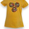 Elegancia Radiante: Playera Amarilla para Dama de Manga Corta Bordada a Mano - Imagen 3