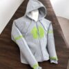 Sudadera con Gorro Gris para Niño de Cierre y Bordado a Mano - Elegancia Sofisticada - Imagen 3