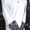 Pureza y Estilo: Playera Blanca de Manga Larga para Caballero Bordada a Mano - Imagen 4