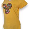 Elegancia Radiante: Playera Amarilla para Dama de Manga Corta Bordada a Mano - Imagen 4