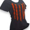Misterio y Glamour: Playera Negra Manga Corta para Dama Bordada a Mano - Imagen 7
