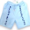 Elegancia Infantil: Conjunto de Playera y Short Azul Cielo con Resorte para Niño Bordado a Mano  - Imagen 5