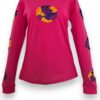 Sutil Elegancia: Playera Rosa Para Dama de Manga Larga Bordada a Mano - Imagen 2
