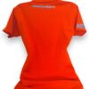 Sutileza en Bordado: Playera Naranja Tipo Polo para Dama Bordada a Mano - Imagen 6