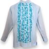 Distinción y Arte: Guayabera de Lino Azul Cielo Bordada a Mano - Imagen 3