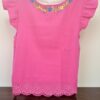 Sutil Belleza: Blusa Rosa Desmangada Bordada a Mano - Imagen 4