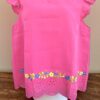Sutil Belleza: Blusa Rosa Desmangada Bordada a Mano - Imagen 2