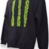 Estilo y Elegancia: Sudadera Negra con Gorro Cerrada Bordada a Mano - Imagen 4