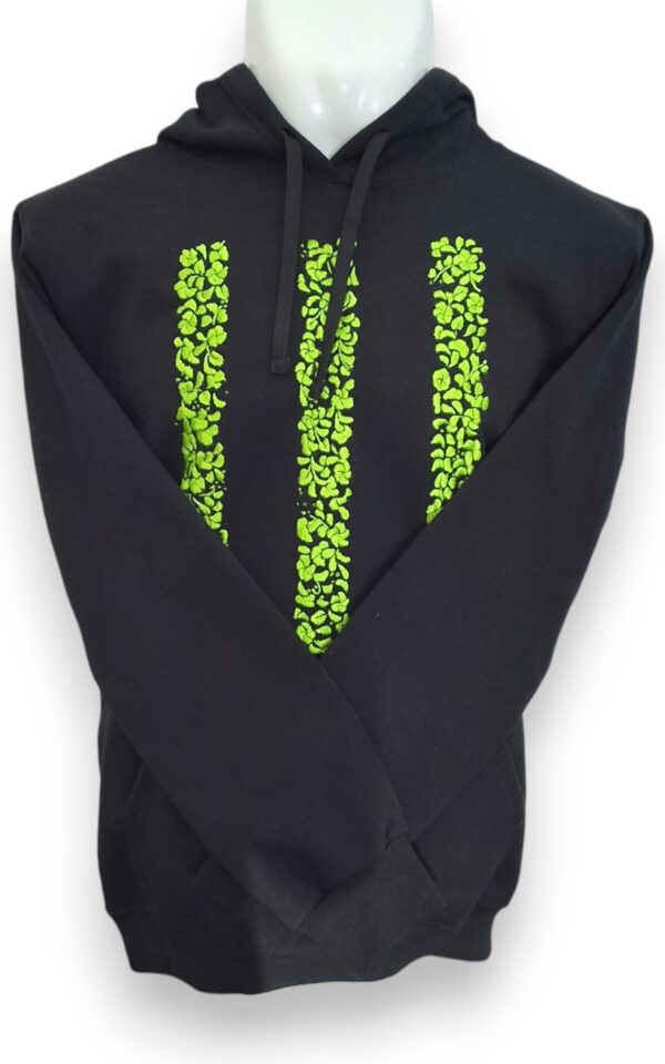 Estilo y Elegancia: Sudadera Negra con Gorro Cerrada Bordada a Mano - Imagen 6