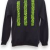 Estilo y Elegancia: Sudadera Negra con Gorro Cerrada Bordada a Mano - Imagen 3