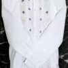 Elegancia Atemporal: Hermosa Guayabera de Lino Blanco Bordada a Mano - Imagen 5